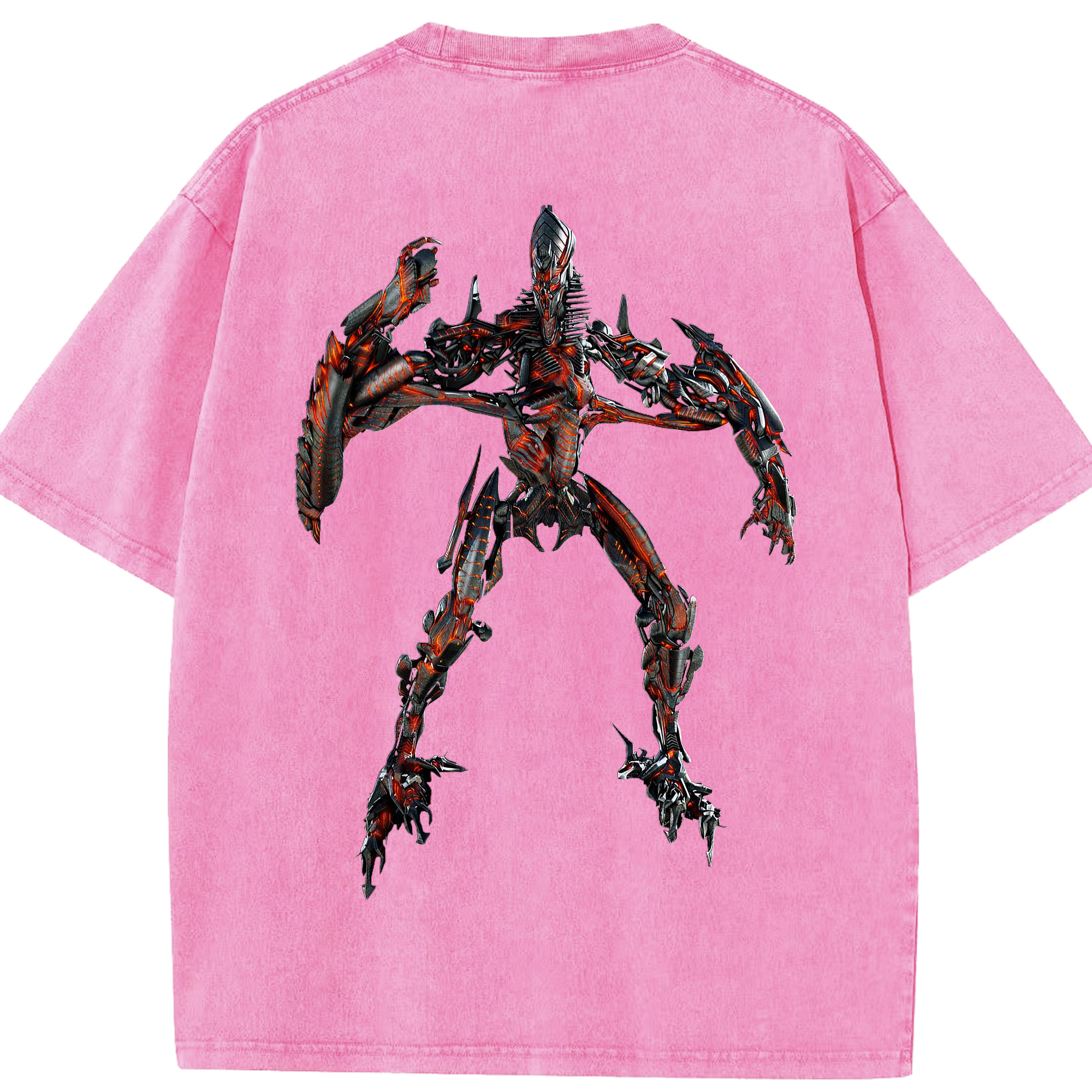 （画像用）  綿100% ヴィンテージ風 半袖Tシャツ（背面プリント）
